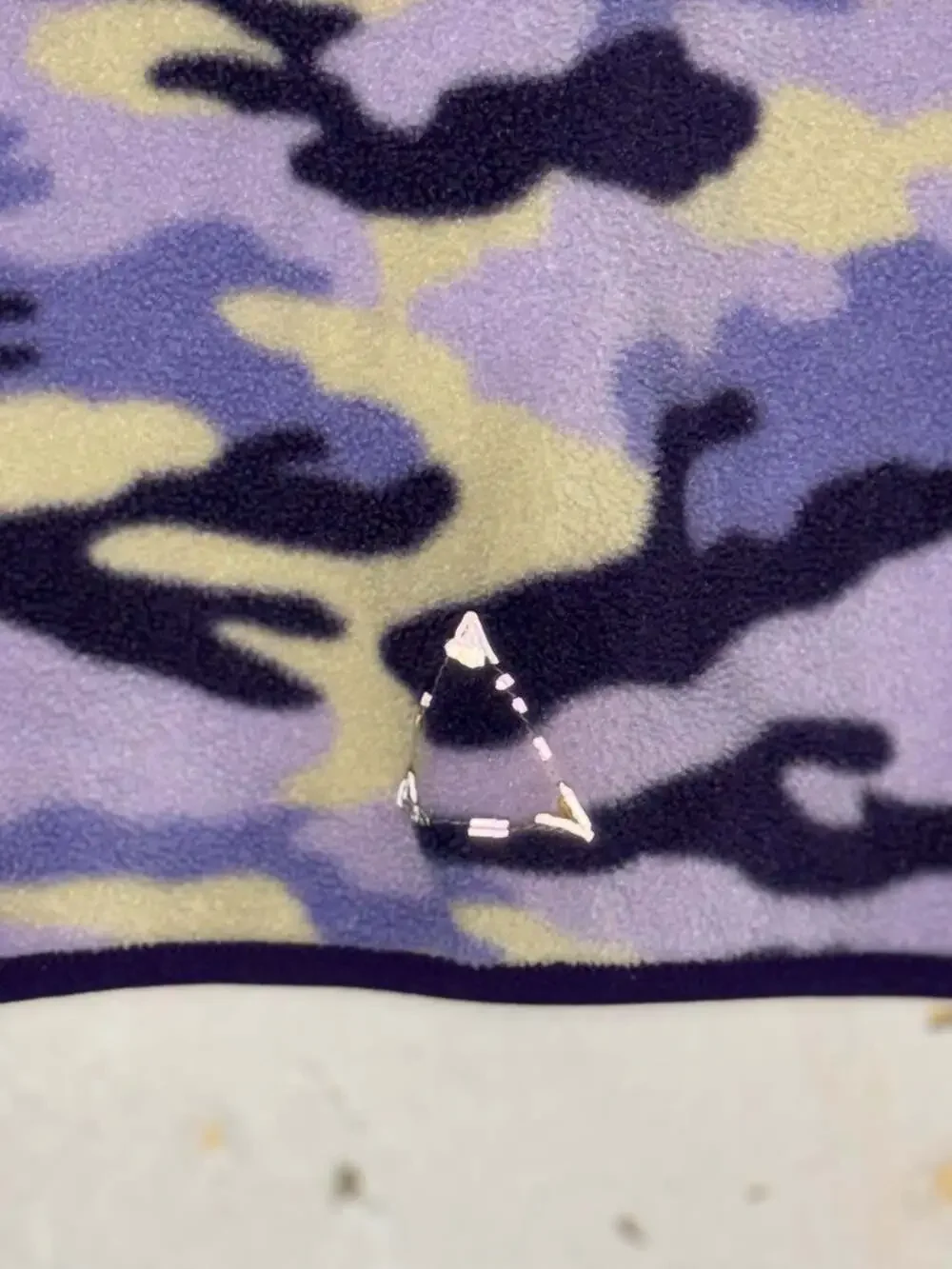 L.L.Bean Youth Girls Purple Camo Full Zip Fleece Jacket Size Small 8